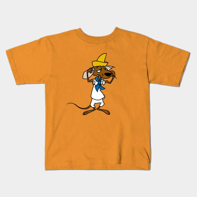 slow poke rodriguez Kids T-Shirt by small alley co